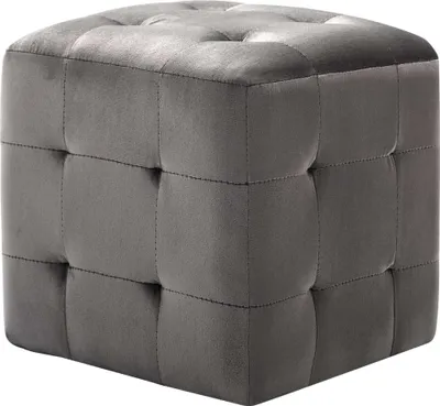 Obrázek produktu pro vidaXL Noční stolky 2 ks. Šedá sametová látka 30×30×30 cm