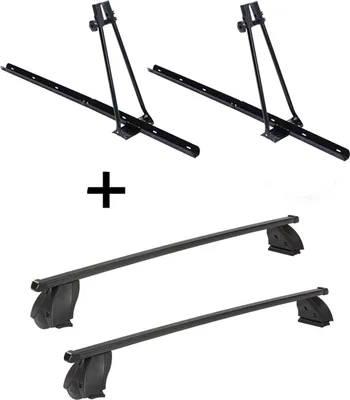 Produktbild von 2x Fahrradträger ORION + Dachträger K1 MEDIUM kompatibel mit für Nissan Kubistar ab 03
