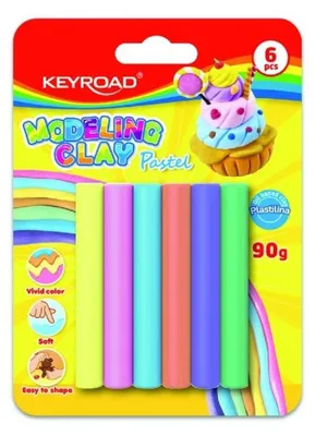 Image de Pâte à modeler 6 couleurs pastel, 15 g
