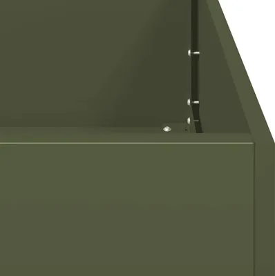 Immagine prodotto di vidaXL Fioriera verde oliva 360x80x40 cm in acciaio