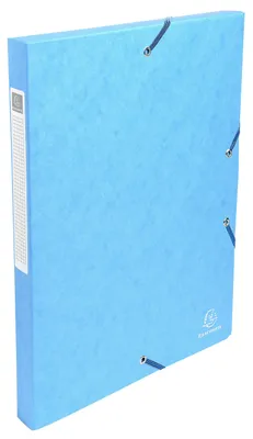 Zdjęcie produktu dla Pudełko archiwizacyjne Exabox grzbiet 25 mm z etykietą wykonane z kartonu Manila 600g Nature Future, DIN A4 Turquoise