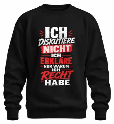 Zdjęcie produktu dla Nie dyskutuję, tylko wyjaśniam. Bluza z napisem "Sarkazm". Czarny, rozmiar XL
