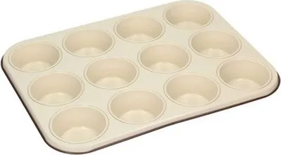 Image de Moule MUFFINS 12 pcs, CHOCOLAT, D7cm, 36x27cm, pas de boîte