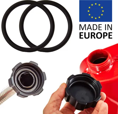 Produktbild von BW® 2x Ersatzdichtung für Ausgießer für Kraftstoffkanister Metall Benzinkanister mit Schraubverschluss - 2 Stück -  Europe