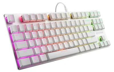 Obrázok produktu pre Sharkoon PureWriter TKL RGB Blue herná klávesnica USB QWERTY US English White