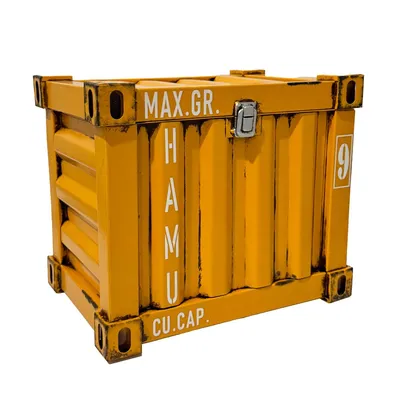 Produktbild von Truhe im Container Design 26 * 20 * 20 cm  in Gelb