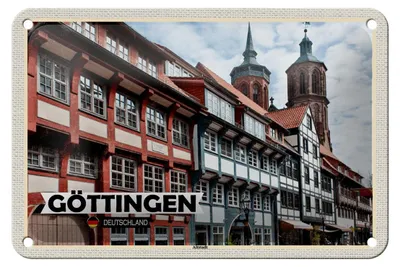 Produktbild von Blechschild Städte Göttingen Altstadt Architektur 18x12cm Schild