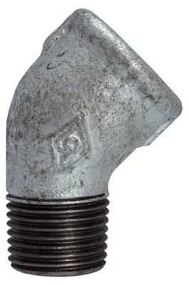 Produktbild von Riegler Winkel 121, 45°, IG/AG, Rp/R 1 1/4, schw. Temperguss feuerverz.