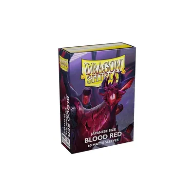 Image de Dragon Shield Japanese Matte Sleeves - Rouge sang 'Juusouken' (60 Sleeves)