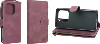 Immagine prodotto di Portafoglio Premium caseroxx per cellulari Gigaset GS6 / GS6 Pro,  scamosciata, 6 scomparti per carte, ampio scomparto per monete con cerniera, supporto, passante magnetico, passante con moschettone