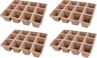 Obrázek produktu pro Strend Pro Herrison Planter P1002, papír, 12 sazenic, balení. 4 ks, 210x170x45 mm