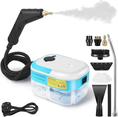 Image de Nettoyeur électrique portatif, avec une puissance de 1500 W et un réservoir d'eau de 1200 ml, idéal pour la cuisine, la salle de bain et la voiture