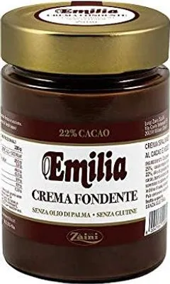 Produktbild von Zaini Emilia kakao creme & Haselnüsse dunkle schokolade 350g Brotaufstrich