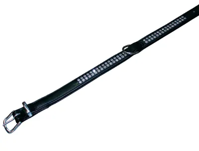 Produktbild von Nobby Crystal, Hund, Standardkragen, Schwarz, Kunstleder, Einfarbig, M