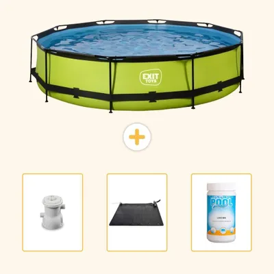 Imagen del producto de Conjunto de piscina para exteriores - 360x76 cm - 4 piezas - SCB92