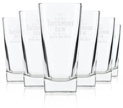 Produktbild von 6x Tullamore Dew Whiskey Glas Longdrinkglas 0,25l  Borgonovo Palladio