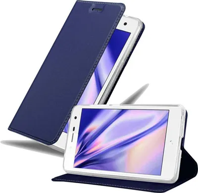Produktbild von Cadorabo Handyhülle für ZTE Blade L7 Schutz Hülle in Blau Cover Etui Book Case Booklet