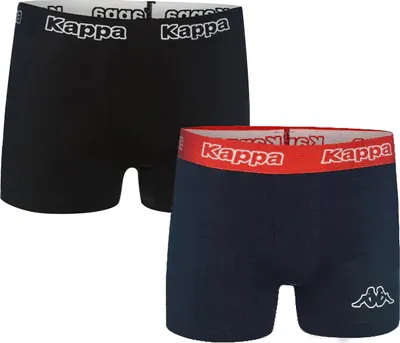 Produktbild von 2er Pack Kappa Trunk Boxershorts 001 schwarz/dunkelblau XL