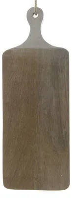 Produktbild von Schneidebrett Mangoholz 14,5x40x2 cm Griff weiß
