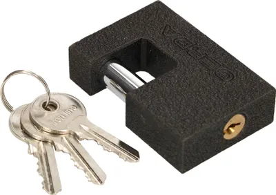 Produktbild von KOTARBAU® Gusseisen Vorhangschloss 70 mm Monoblock Vorhängeschloss mit Bolzen Einbruchsicherung Bügelschloss Gehärtetes