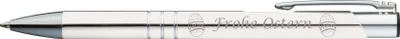 Produktbild von 10 Kugelschreiber mit Gravur "Frohe Ostern" / aus Metall / Farbe: weiß