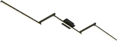 Produktbild von Briloner Leuchten STAFF - Wand-& Deckenleuchte - 3719055 - Glitzereffekt durch Laserlochoptik - 24W ? 2800 lm - Warmweiß 3000K - Backlighteffekt - 227 x 12 x 7 cm