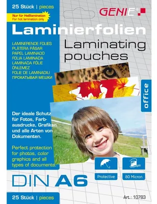 Obrázok produktu pre GENIE Laminiertaschen 25 A6 - Folien