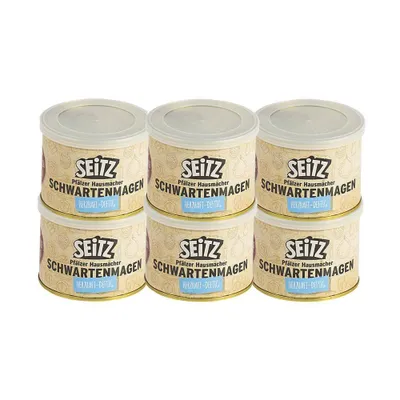 Produktbild von Seitz Vollkonserven Schwartenmagen – 6er Pack (6 x 200 g Dose)
