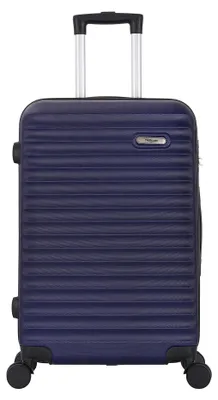Image de Valise cabine 55 cm rigide ABS 4 roues 360° – Classiq – Trolley ADC – Bleu marine