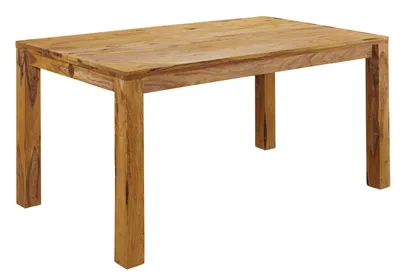 Produktbild von MASSIVMOEBEL24.DE Esstisch Sheesham 80x80x76  braun geölt NATURE BROWN #811