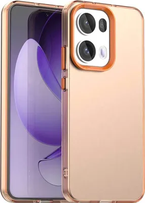 Produktbild von Handyhülle für Oppo Reno13 Pro 5G Schlank Durchscheinend Matt Stoßfest Schutzhülle Orange