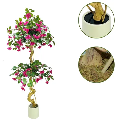 Immagine prodotto di Albero di bouganville artificiale, design realistico, facile da curare, 150 cm
