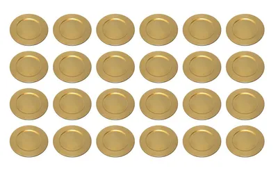 Produktbild von Platzteller Dekoteller Ø 33 cm gold Set zu 24 Stück