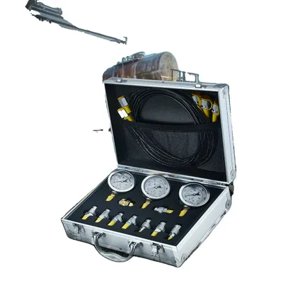 Produktbild von Hydraulikdruckprüfset, langlebiger Edelstahl, vielseitige Messungen, WEISS