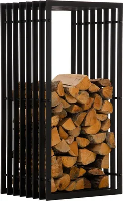 Obrázok produktu pre Stojan na drevo Irving 40x50x100 - čierna matná