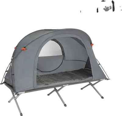 Immagine prodotto di Tenda da campeggio, set 4 in 1 con materasso e sacco a pelo, GRIGIO