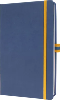 Produktbild von SIGEL LS105 Notizbuch linescape - liniert - ca. A5 - blau, gelb - Hardcover - 176 S. -