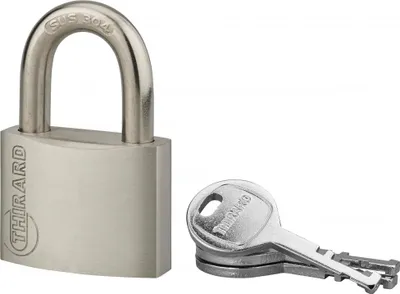 Image de Cadenas à clé Cinox, inox, extérieur, anse inox, 50mm, 3 clés - THIRARD