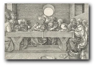Produktbild von Kunstdruck „Das letzte Abendmahl 1523“ von Albrecht Dürer – 60×90 cm – ungerahmt