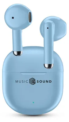 Image de Music Sound 8018080491184 Casque sans fil intra-auriculaire Appels/Musique Bluetooth Bleu