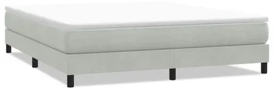 Immagine prodotto di vidaXL Letto a molle senza materasso grigio chiaro 180x220 cm in velluto