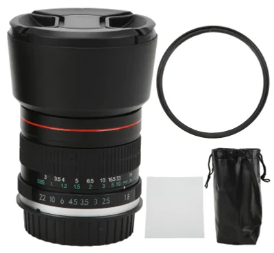 Zdjęcie produktu dla Obiektyw fotograficzny 85 mm F1,8 o dużej przysłonie, średni teleobiektyw, ręczne ustawianie ostrości, do portretów w formacie pełnoklatkowym dla aparatu EOS 5D4