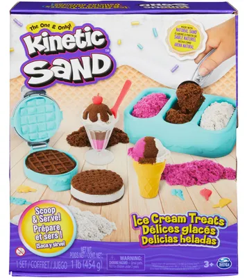 Produktbild von Spin Master Kinetic Sand - Eiscreme Set, Spielsand, (454 Gramm Sand)