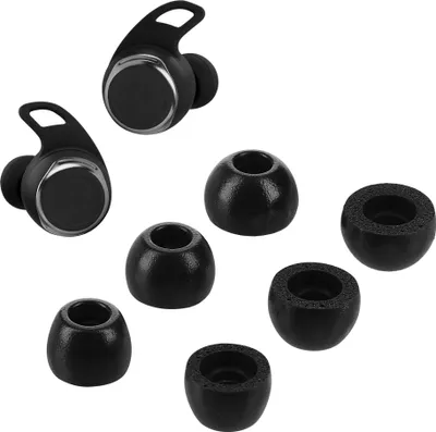 Produktbild von kwmobile 6x Ersatz In Ear Kopfhörer kompatibel mit JBL Reflect flow Pro - 3 Größen - Polster Ohrstöpsel In-Ear Ohrhörer - Schwarz