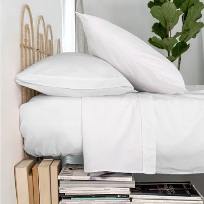 Immagine prodotto di Lenzuolo superiore HappyFriday BASIC Bianco 28 x 3 x 38 cm
