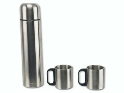 Immagine prodotto di Borraccia thermos da 1 litro, con 2 tazze