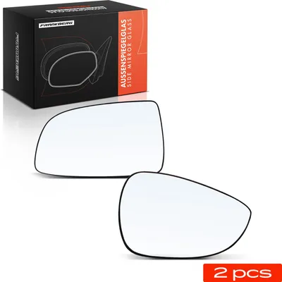Produktbild von Frankberg 2x Spiegelglas Außenspiegel Vorne Links Rechts für Chevrolet Aveo/Kalos Schrägheck