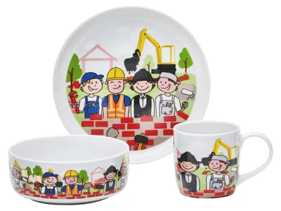 Produktbild von Van Well Kinder-Set Baustelle 3-tlg.