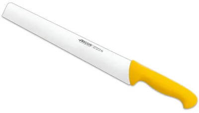 Salamimesser 300 mm, rostfreier Stahl, ergonomischer Griff, gelb
