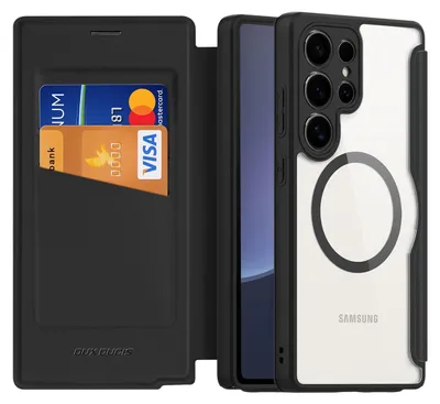 Immagine prodotto di Custodia Dux Ducis Skin X Pro Na Samsung Galaxy S25 Ultra Z Magsafe I Portfelem - Czarne